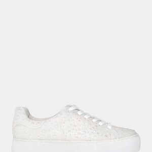 Sneakers for Bride- Betsey Johnson Sidny Ivory size 8.5 but fits 9.5 foot